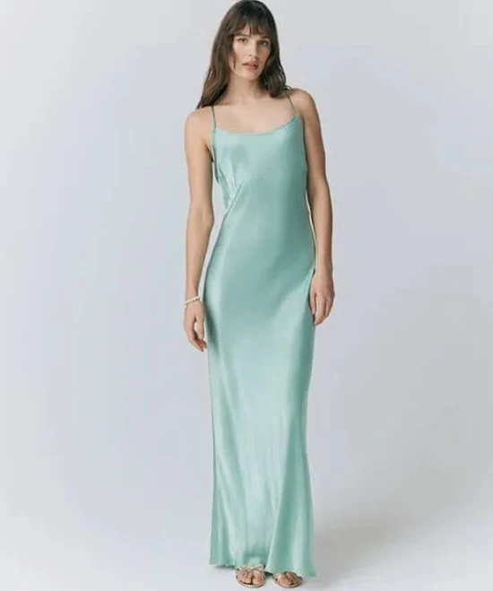 Midi wrap dress with flutter sleeves and tie waist