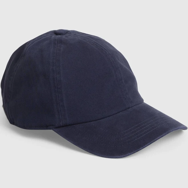 GAP Cotton Washed Baseball Cap - Navy - Men Hats & Caps - Caps