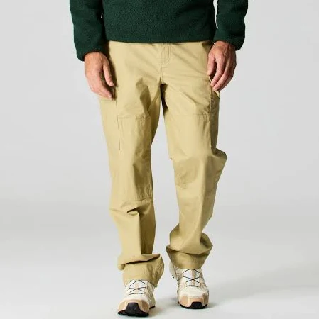 Flint and Tinder Men's Ripstop Cargo Utility Pant in Light Khaki, Size 33 x 32
