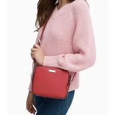 Kate Spade Soft Saffiano Leather Cherry Red Crossbody Bag