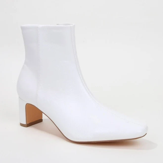 BERNESS Women's Minimalist Vegan Leather Ankle Boots