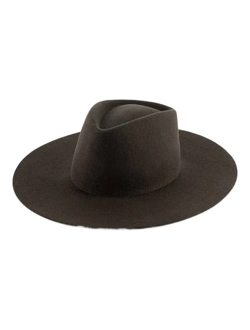 Women Gigi Pip Dakota Wide Brim Felt Hat with Triangle Crown