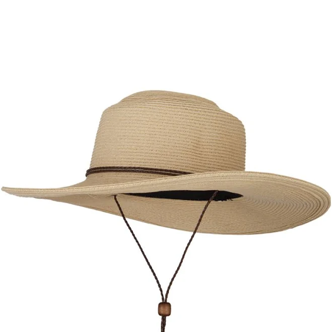 e4Hats Women's Paper Straw Wide Brim Sun Hat