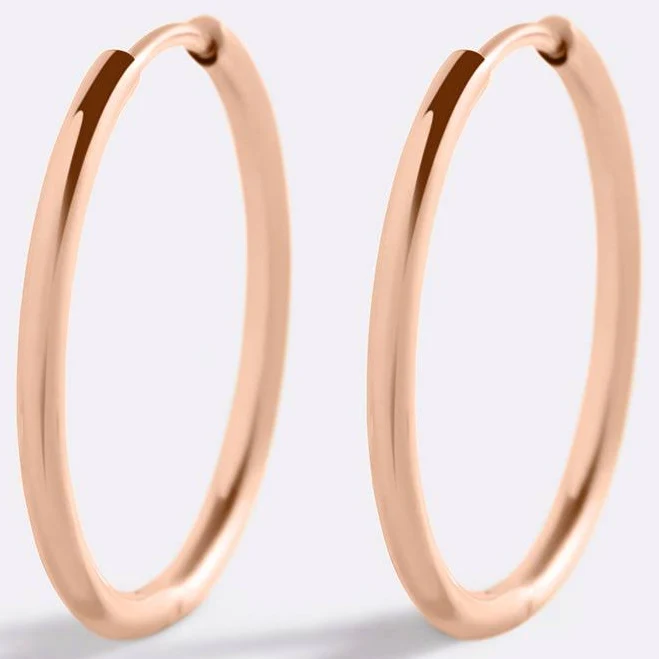 Small Hoop Earrings Gold Inspirational Jewelry by Mint & Lily