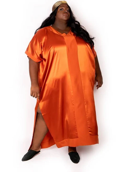 Sante Grace Women's Muse Italian Silk Caftan with V Neckline