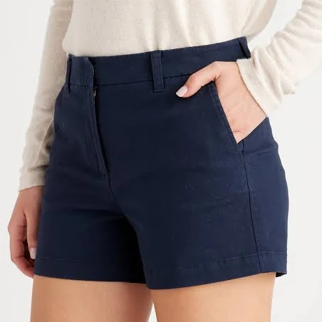 Quince Women's Organic Stretch Cotton Chino Shorts