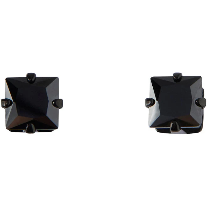 Spencer's 20 Gauge CZ Square Stud Earrings