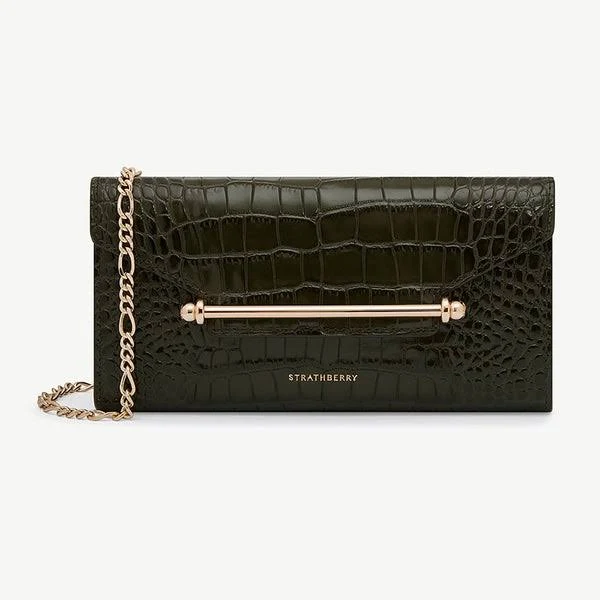 Strathberry Leather Multrees Chain Wallet