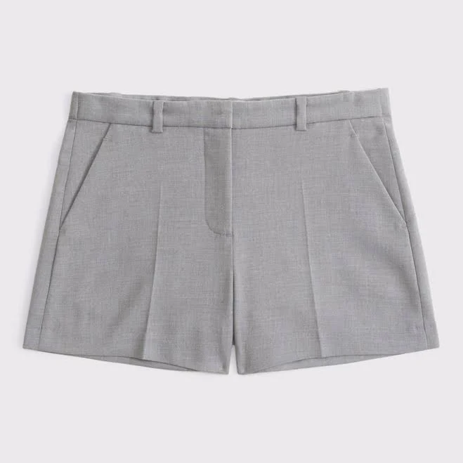 Abercrombie & Fitch Women's Mid Rise Tailored Shorts