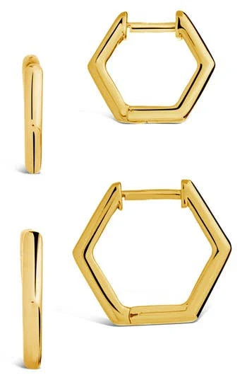 Emmy Geometric Hoop Earring Set of 2