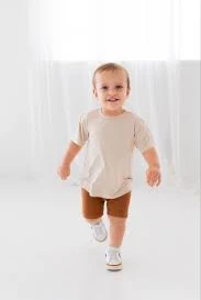 Ribbed Biker Shorts | Rust