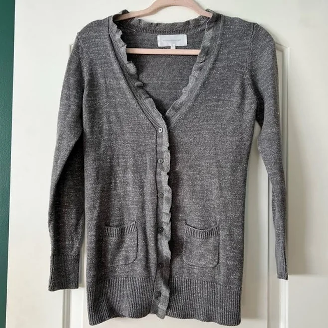 Victoria’s Secret Metallic Grey Cardigan