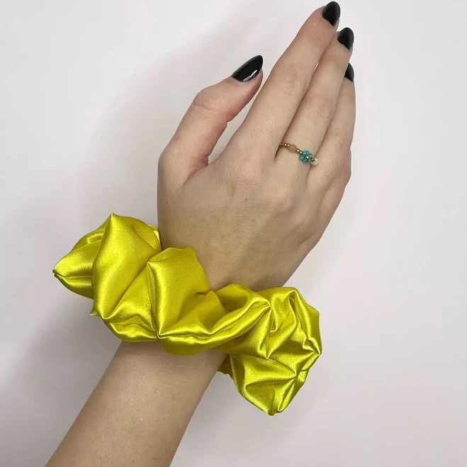 Solid Yellow Scrunchie