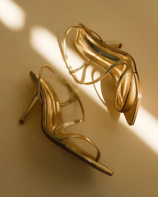 Jaska Metallic High Heel Meshki