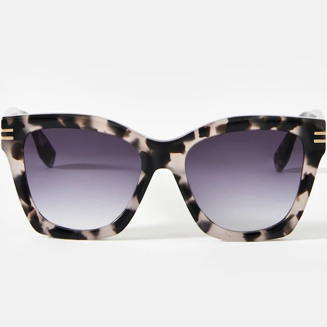 Grey Tortoiseshell Oversized Cat Eye Sunglasses