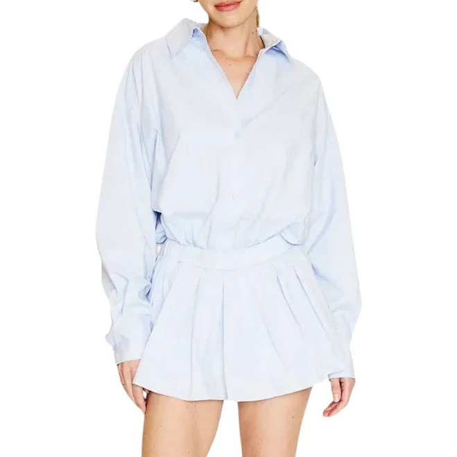 Line & Dot Women's Arlen Poplin Romper