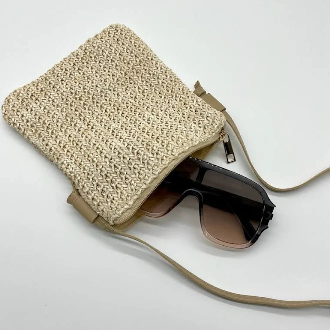 Straw Crossbody Bag