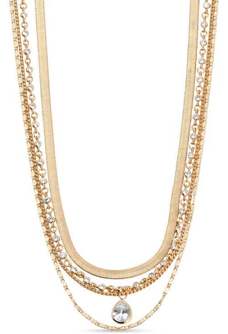 Ettika Women's Layered Chain Necklace