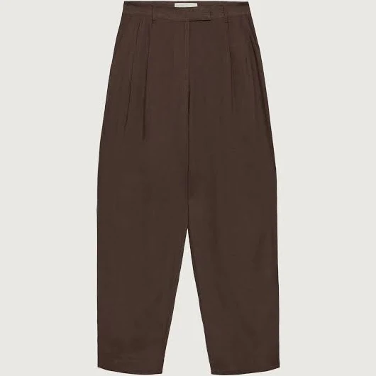 Oak + Fort High-Rise Linen Blend Trousers