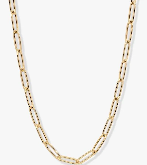 OOTDY 18K Gold Bold Chain Necklace