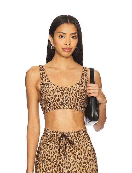 Women's The Upside Panthera Daisy Scoop-Neck Sports Bra