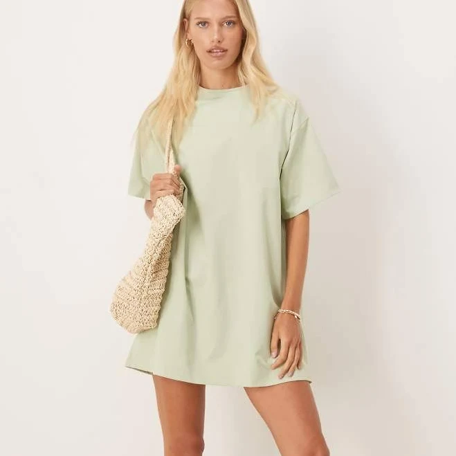 ASOS DESIGN Structured Oversized T-Shirt Mini Dress