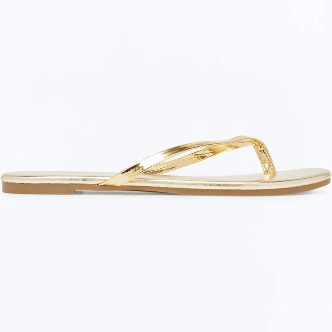 Fashion Nova Women's Summer Glow Flat Sandals