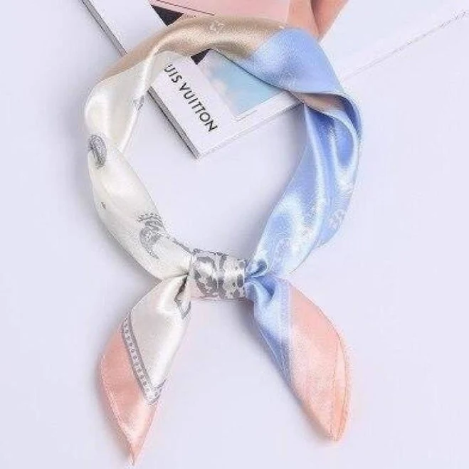 Silk Square Neck Scarf