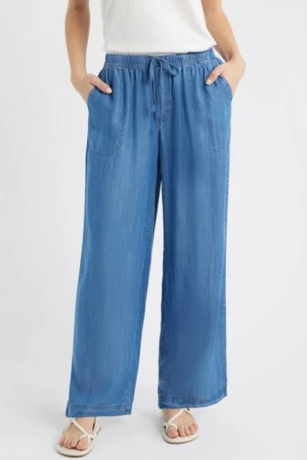Women's beachlunchlounge Isabeli Chambray Drawstring Pants