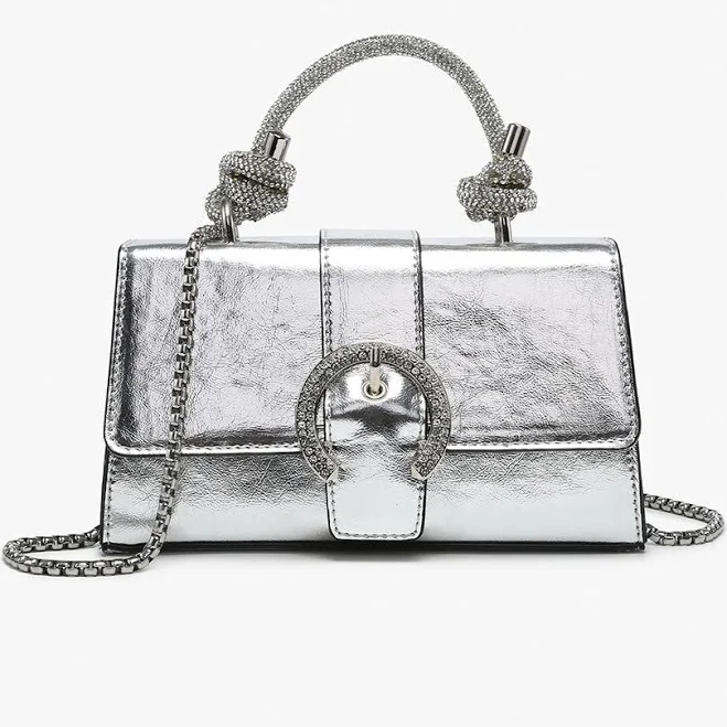 Brielle Vegan Metallic Clutch