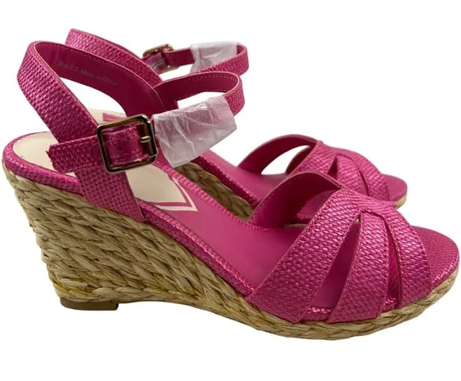 Dolce Vita Women's Sandal Espadrille Jute Wedge Pink Fuchsia Strappy