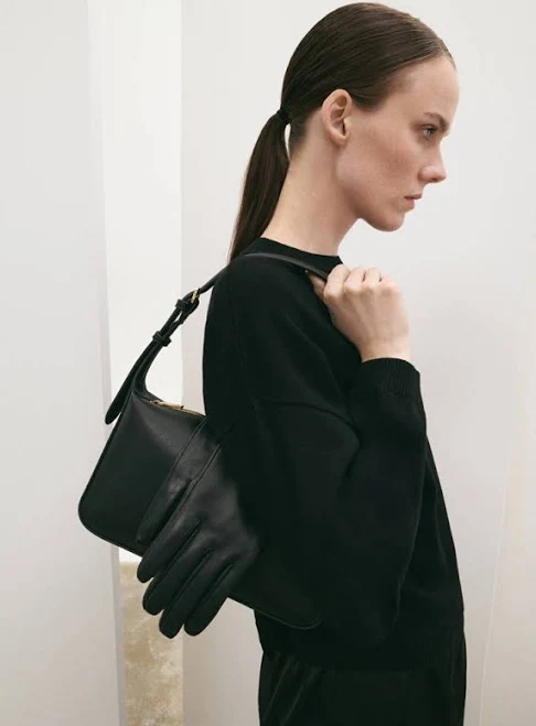 MANGO Women's Faux-Leather Shoulder Bag