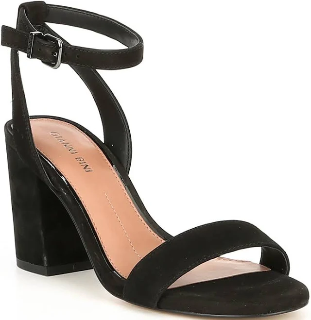 Gianni Bini Arleena Suede Block Heel Sandals