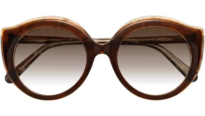 Oversized Acetate Round Sunglasses