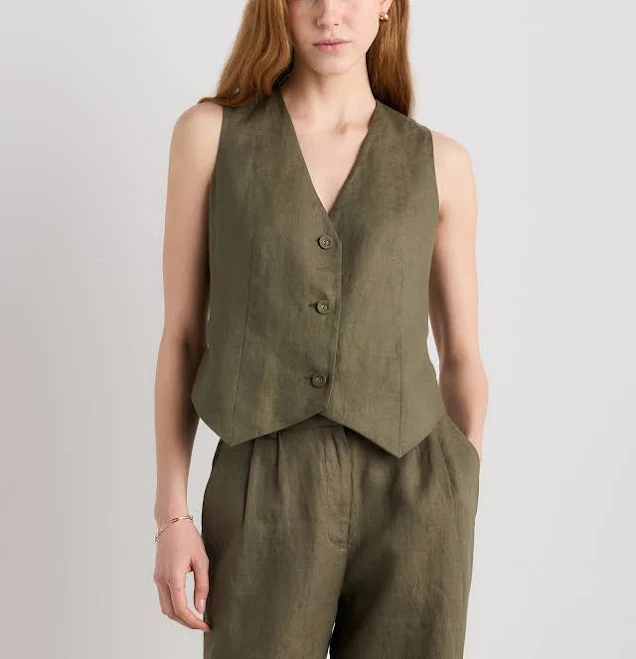 Quince Women's European Linen Vest