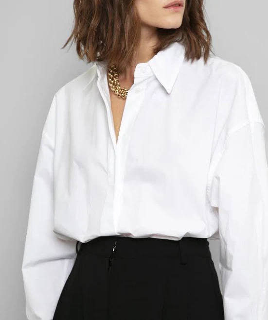 Frankie Shop Oversized Button Down Shirt