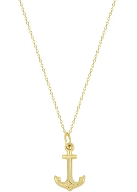 Bony Levy 14K Gold Anchor Pendant Necklace