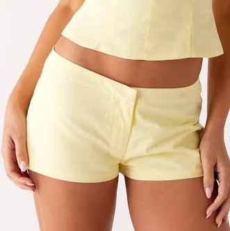 Coastline Cotton Micro Mini Shorts
