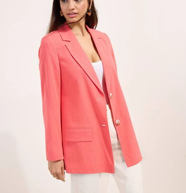 Friends Like These Linen Boyfriend Blazer