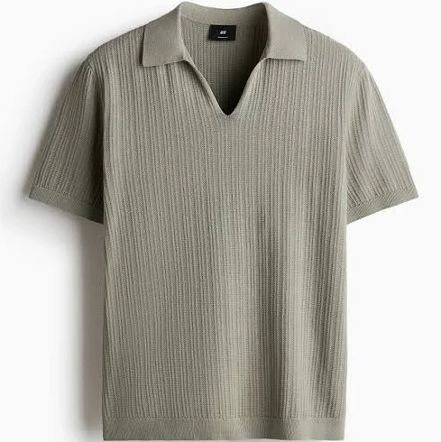 H&M Men's Regular Fit Pima Cotton Polo Shirt