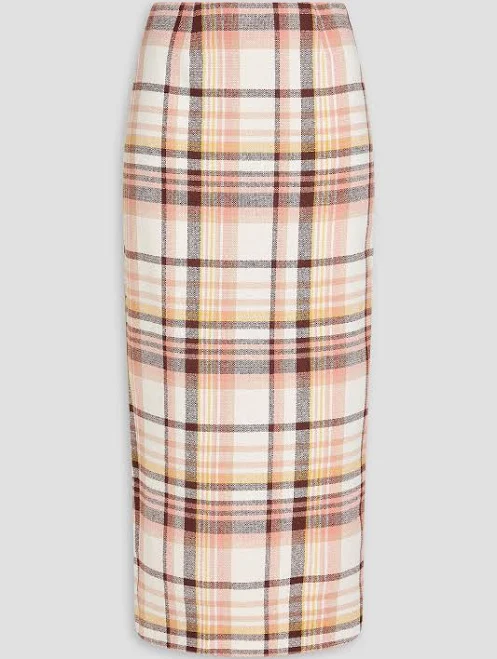Matchmaker Check Pencil Skirt