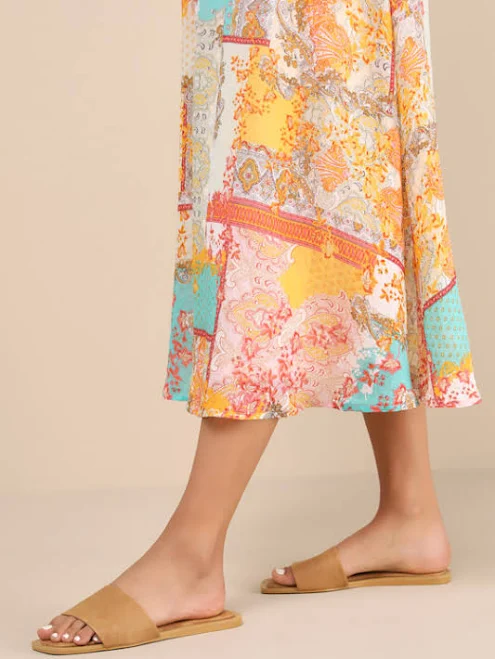 Lulus Flat Square-Toe Slide Sandals