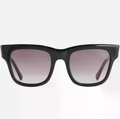 Madewell Oversized Chunky Rectangular Sunglasses - True Black