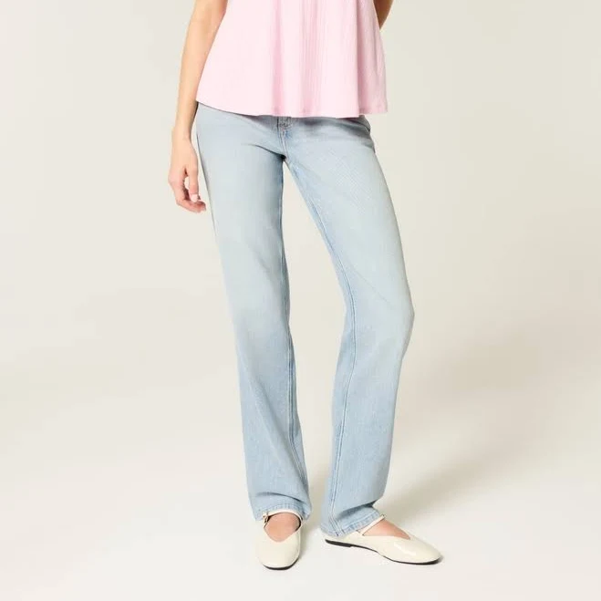 Hollister Women's High-Rise Straight Jeans