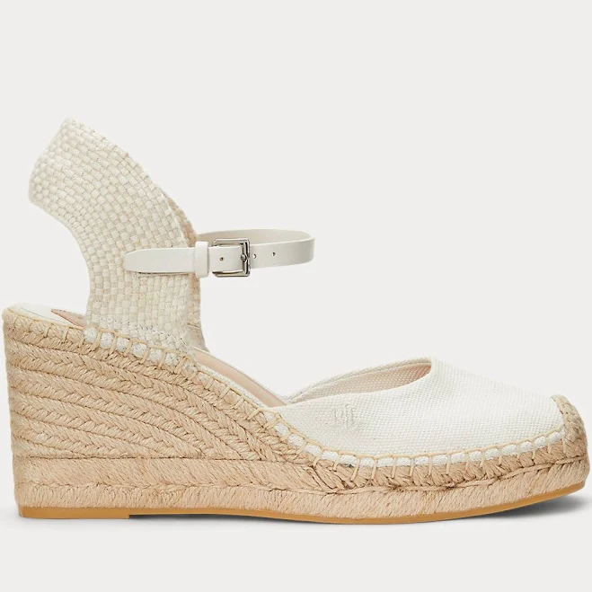 Ralph Lauren Women's Robby Canvas & Jute Espadrille Sandals