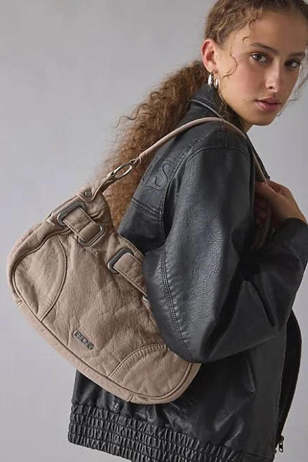 BDG Sonny Belted Faux Leather Shoulder Bag