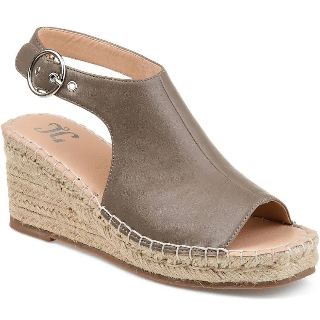 Journee Collection Women's Crew Wedge Sandals