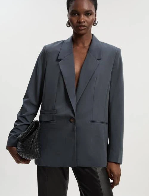 Karen Millen Women's Tailored Twill Oversized Blazer