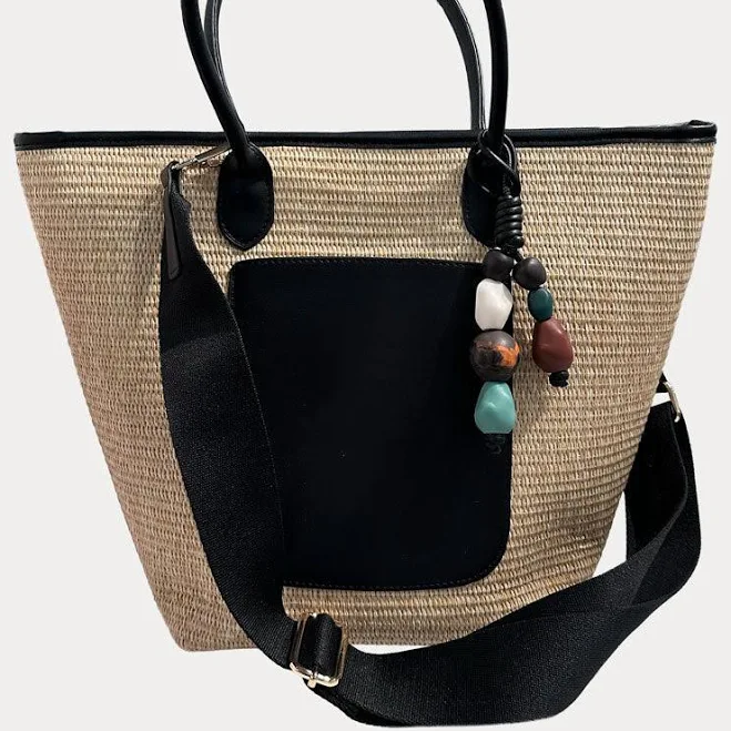 Camryn Raffia Tote