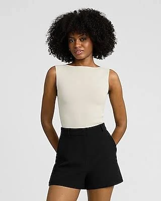 Express Women's Editor Studio High Waisted Stretch Twill Shorts